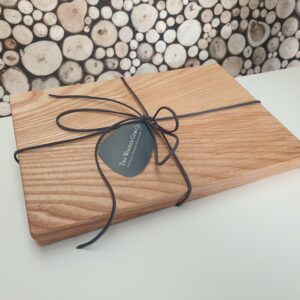 Solid Ash wood, small chopping board for handmade wooden gifts by The Wooden Gem.