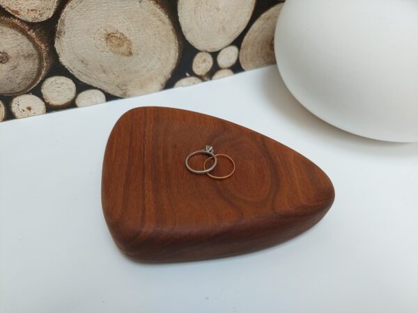 Handmade wooden trinket pod.