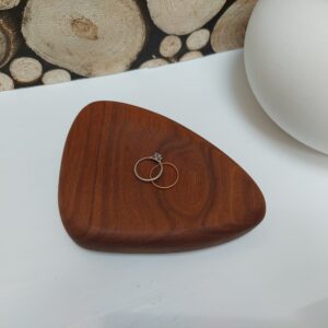 Wooden pebble trinkets and handmade wooden gifts by The Wooden Gem.