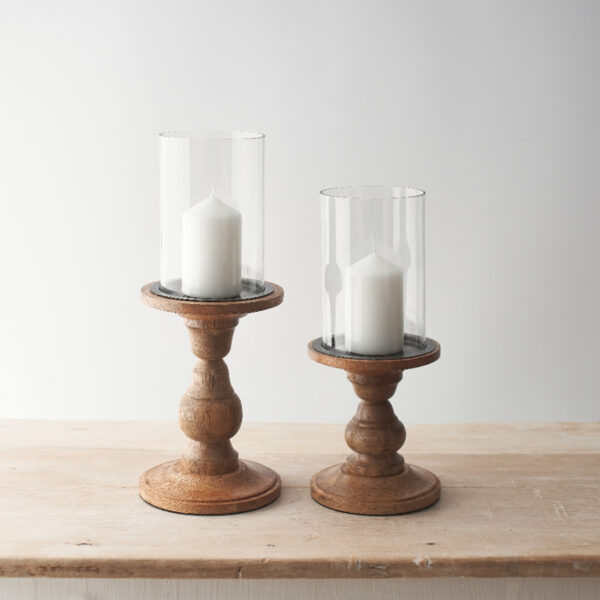 wooden candle holders at The Wooden Gem