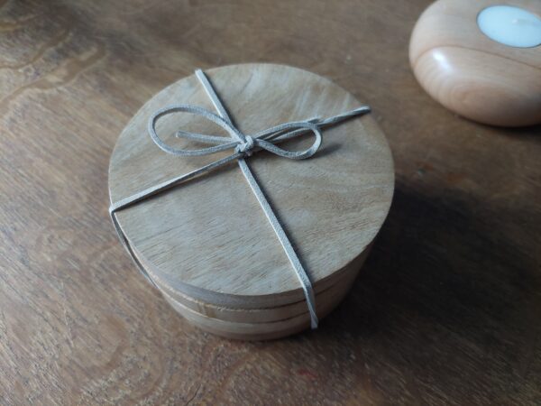 Round Mango Coaster and wooden gifts at The Wooden Gem